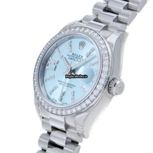 Suitable Replicas Rolex Lady-datejust 279136rbr Caliber 2236 Automatic Movement 28mm Platinum Case Womens Watch - Image 2