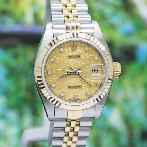Lovely Replica Rolex Lady-datejust 69173 Caliber 2135 Automatic Movement 26mm Steel Case Womens Watch - Image 3