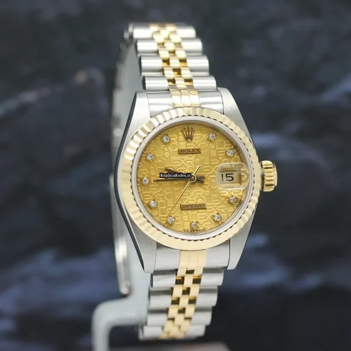Lovely Replica Rolex Lady-datejust 69173 Caliber 2135 Automatic Movement 26mm Steel Case Womens Watch - Image 6