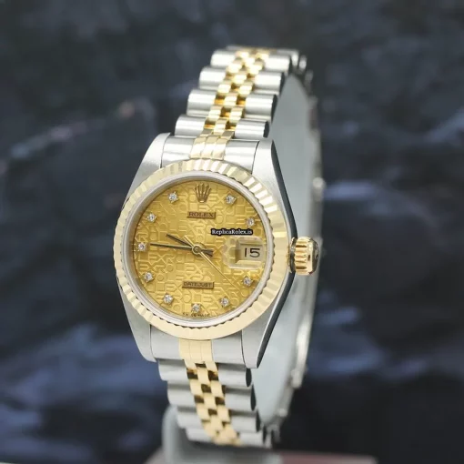 Lovely Replica Rolex Lady-datejust 69173 Caliber 2135 Automatic Movement 26mm Steel Case Womens Watch - Image 9