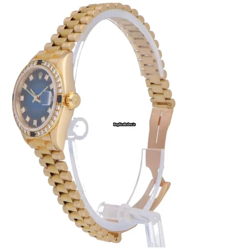 Amazing Replica Rolex Lady-datejust 69088 Automatic Movement 26mm Yellow Gold Case Womens Watch - Image 2