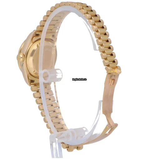 Amazing Replica Rolex Lady-datejust 69088 Automatic Movement 26mm Yellow Gold Case Womens Watch - Image 4