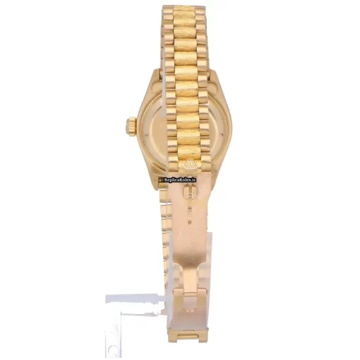 Amazing Replica Rolex Lady-datejust 69088 Automatic Movement 26mm Yellow Gold Case Womens Watch - Image 5