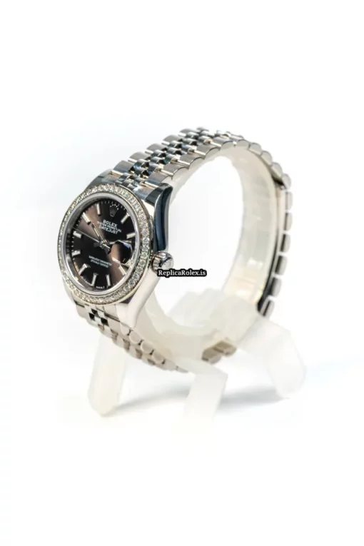 Attractive Replica Rolex Lady-datejust 279384rbr-0013 Caliber 2236 Automatic Movement 28x41mm Steel Case Womens Watch - Image 4