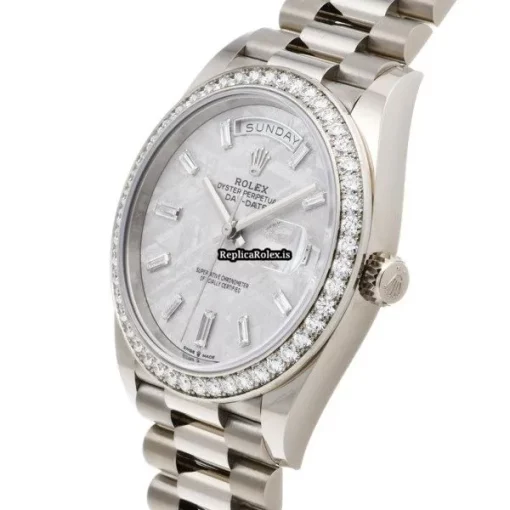 Appealing Replica Rolex Day-date 40 228349rbr Caliber 3255 Automatic Movement 40mm White Gold Case Watch - Image 2