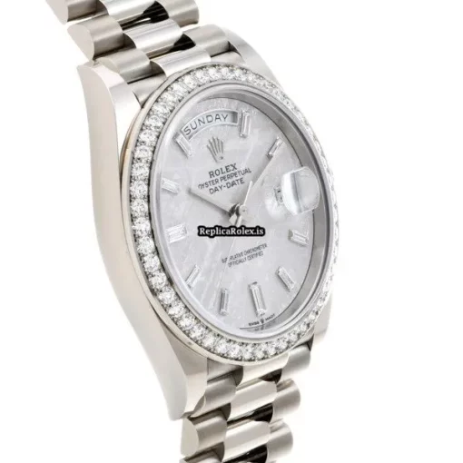Appealing Replica Rolex Day-date 40 228349rbr Caliber 3255 Automatic Movement 40mm White Gold Case Watch - Image 3