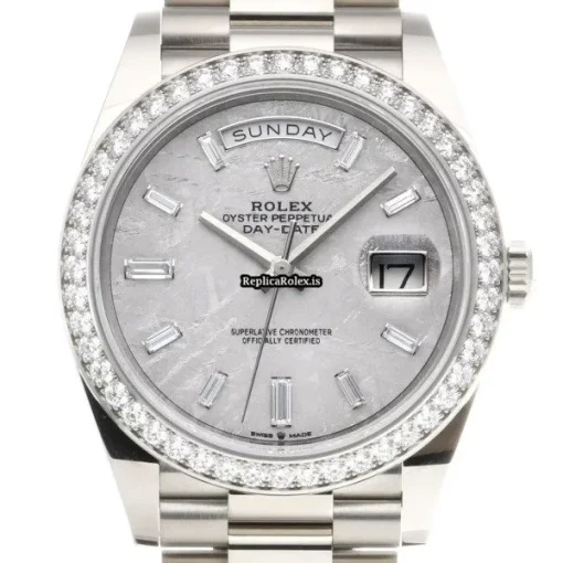 Appealing Replica Rolex Day-date 40 228349rbr Caliber 3255 Automatic Movement 40mm White Gold Case Watch - Image 6