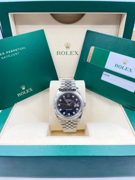 Cool Fake Rolex Datejust 126334 Caliber 3235 Automatic Movement 41mm Steel Case Mens/unisex Watch - Image 2