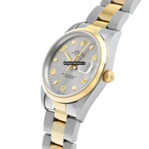 Great Copy Rolex Oyster Perpetual Date 15203 Caliber 3135 Automatic Movement 34mm Steel Case Watch - Image 2