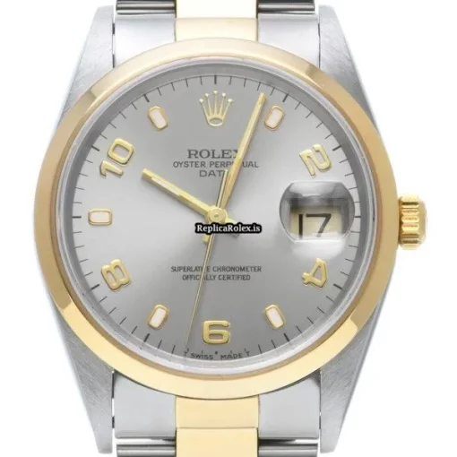 Great Copy Rolex Oyster Perpetual Date 15203 Caliber 3135 Automatic Movement 34mm Steel Case Watch - Image 6