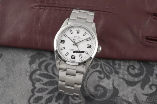 Reliable Replica Rolex Air King Precision 14000 Caliber 3000 Automatic Movement 34mm Steel Case Mens/unisex Watch - Image 2