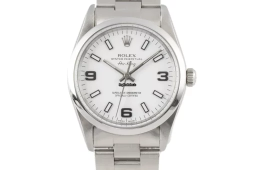 Reliable Replica Rolex Air King Precision 14000 Caliber 3000 Automatic Movement 34mm Steel Case Mens/unisex Watch - Image 7