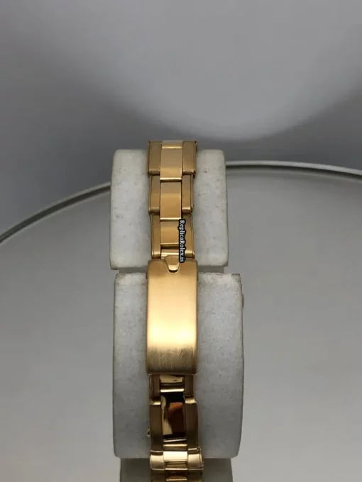 Great Replica Rolex Oyster Perpetual Lady Date 6916 Caliber 2035 Automatic Movement 26mm Yellow Gold Case Womens Watch - Image 5