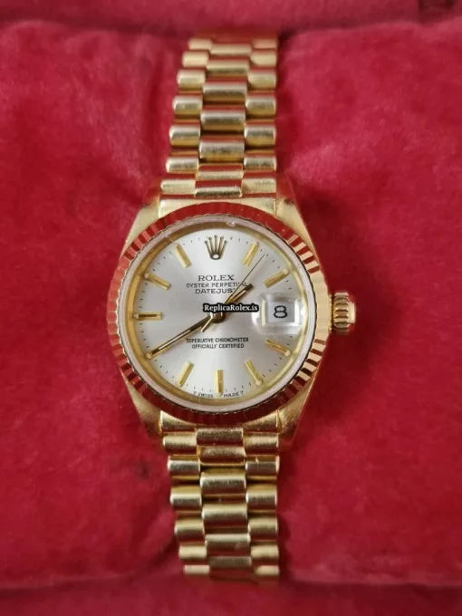 Exquisite Replica Rolex Lady-datejust 69178 Caliber 2135 Automatic Movement 26mm Yellow Gold Case Womens Watch