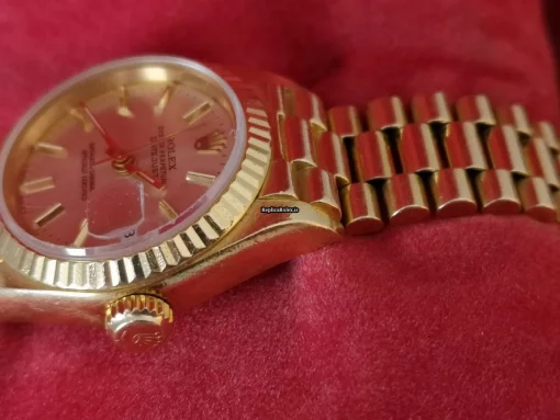 Exquisite Replica Rolex Lady-datejust 69178 Caliber 2135 Automatic Movement 26mm Yellow Gold Case Womens Watch - Image 12