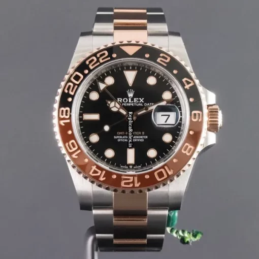 Special Fake Rolex Gmt-master II 126711chnr Caliber 3285 Automatic Movement 40mm Gold/steel Case Mens/unisex Watch - Image 2
