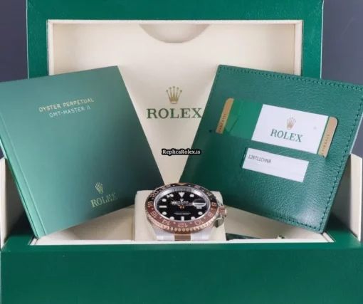 Special Fake Rolex Gmt-master II 126711chnr Caliber 3285 Automatic Movement 40mm Gold/steel Case Mens/unisex Watch - Image 5