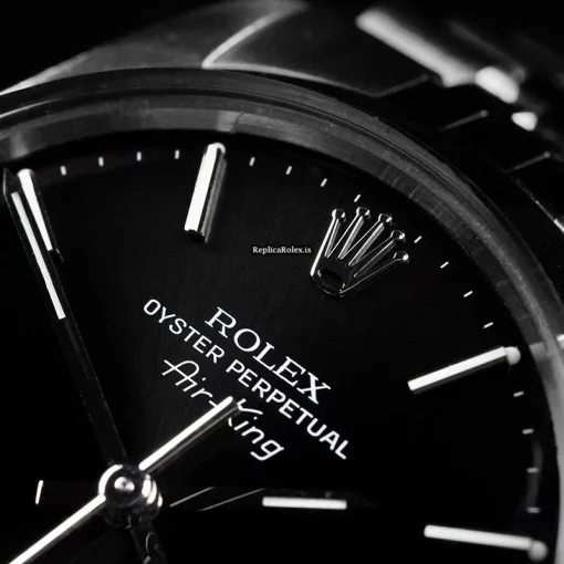 Incredible Replica Rolex Air King 5500/0 Automatic Movement 34mm Steel Case Mens/unisex Watch - Image 6