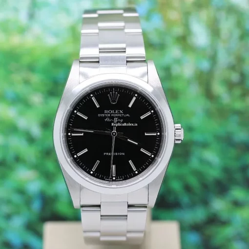Superb Fake Rolex Air King Precision 14000m Caliber 3130 Automatic Movement 34mm Steel Case Mens/unisex Watch - Image 4