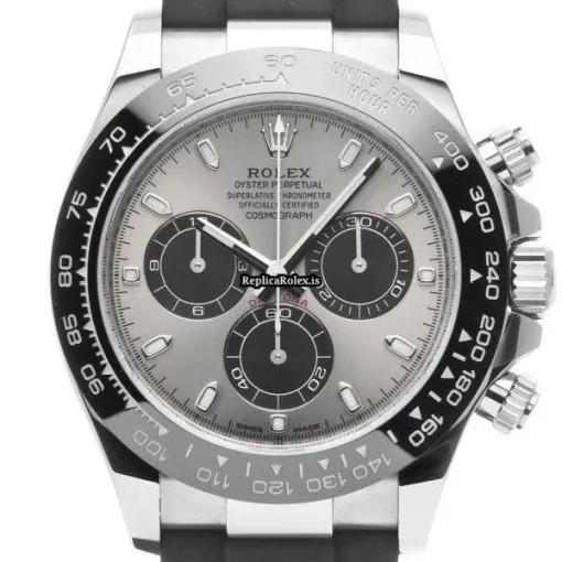 Design Fake Rolex Daytona 116519ln Caliber 4130 Automatic Movement 40mm White Gold Case Watch - Image 6