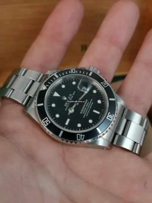 Incredible Fake Rolex Submariner Date 168000 Caliber 3035 Automatic Movement 40mm Steel Case Mens/unisex Watch - Image 12