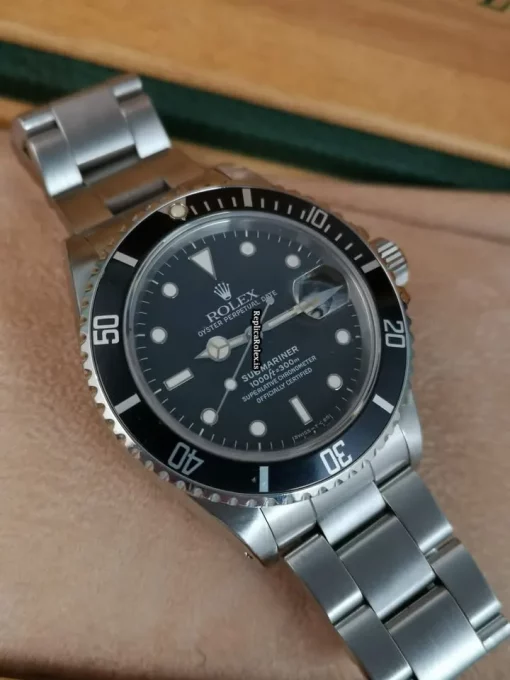 Incredible Fake Rolex Submariner Date 168000 Caliber 3035 Automatic Movement 40mm Steel Case Mens/unisex Watch - Image 13