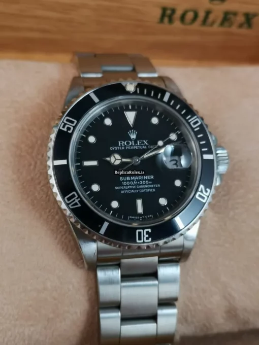 Incredible Fake Rolex Submariner Date 168000 Caliber 3035 Automatic Movement 40mm Steel Case Mens/unisex Watch - Image 3