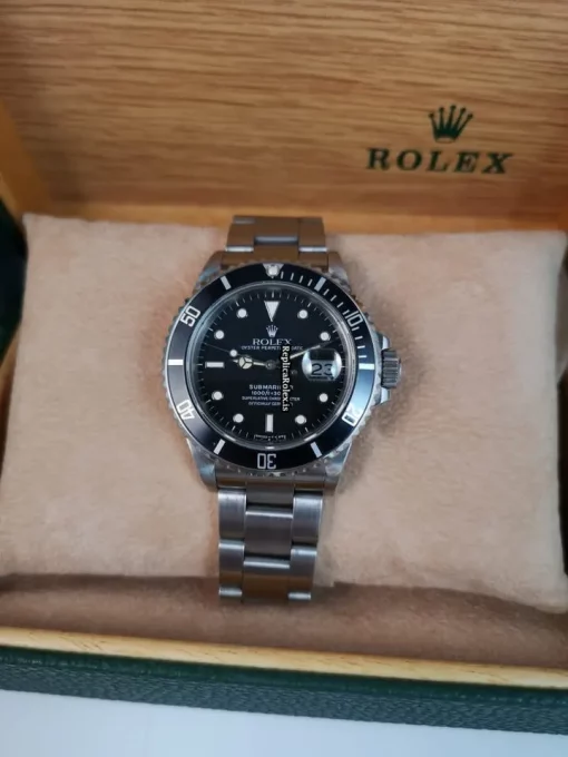 Incredible Fake Rolex Submariner Date 168000 Caliber 3035 Automatic Movement 40mm Steel Case Mens/unisex Watch - Image 4