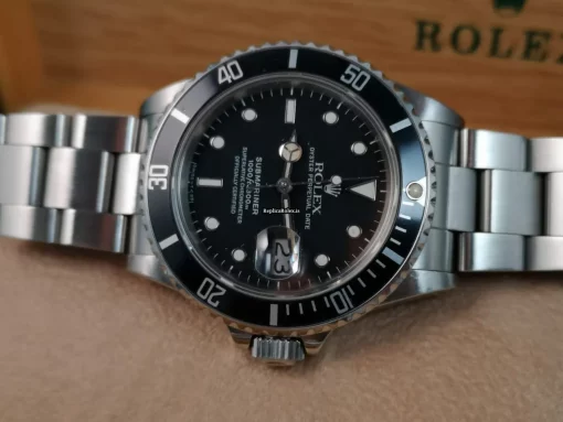 Incredible Fake Rolex Submariner Date 168000 Caliber 3035 Automatic Movement 40mm Steel Case Mens/unisex Watch - Image 9
