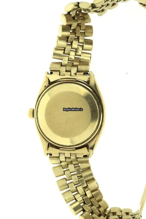 Swiss Replicas Rolex Oyster Perpetual 34 1002 Automatic Movement 33mm Yellow Gold Case Mens/unisex Watch - Image 6