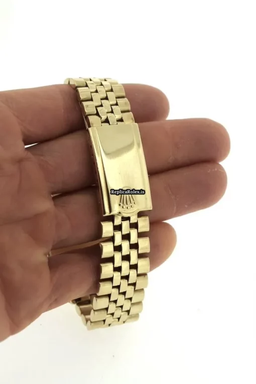 Swiss Replicas Rolex Oyster Perpetual 34 1002 Automatic Movement 33mm Yellow Gold Case Mens/unisex Watch - Image 9