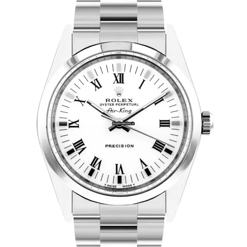 1:1 Fake Rolex Air King Precision 14000 Caliber 3000 Automatic Movement 34mm Steel Case Mens/unisex Watch - Image 2