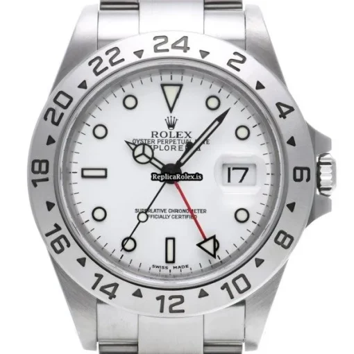 Incredible Fake Rolex Explorer II 16570 Caliber 3185 Automatic Movement 40mm Steel Case Watch - Image 6
