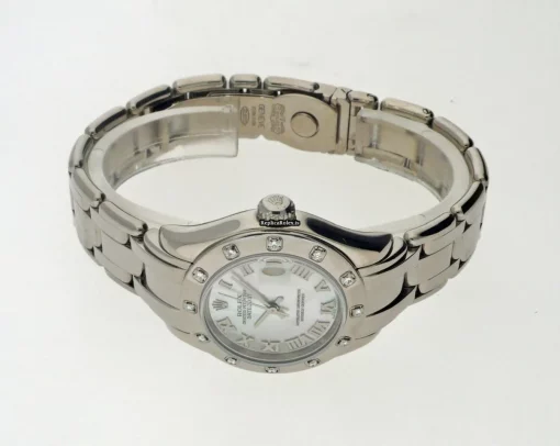 Superb Replica Rolex Lady-datejust Pearlmaster 80319 Caliber 2235 Automatic Movement 29mm White Gold Case Womens Watch - Image 2