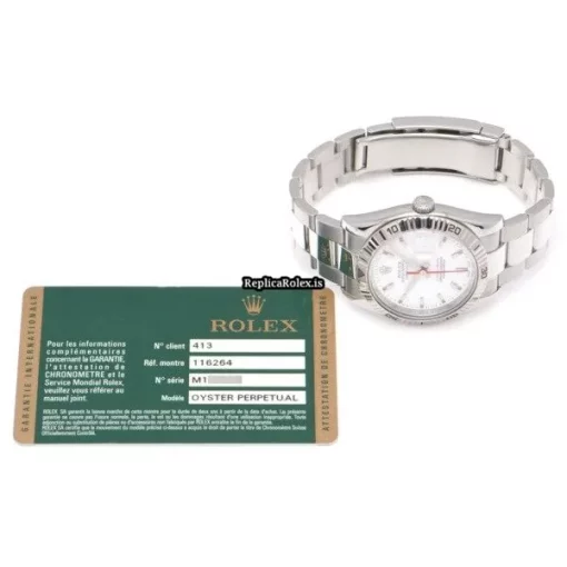 Reliable Replica Rolex Datejust Turn-o-graph 116264 Caliber 3135 Automatic Movement 36mm Steel Case Watch - Image 5