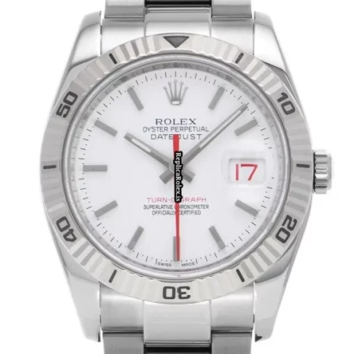 Reliable Replica Rolex Datejust Turn-o-graph 116264 Caliber 3135 Automatic Movement 36mm Steel Case Watch - Image 6