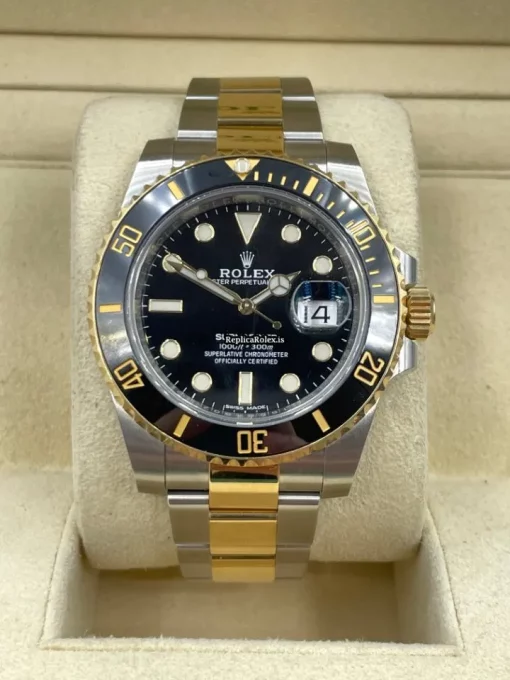 Incredible Imitation Rolex Submariner Date 116613ln Caliber 3135 Automatic Movement 40mm Gold/steel Case Mens/unisex Watch - Image 9