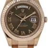 Design Copies Rolex Day-date II 218235 Caliber 3156 Automatic Movement 41x49mm Rose Gold Case Mens/unisex Watch