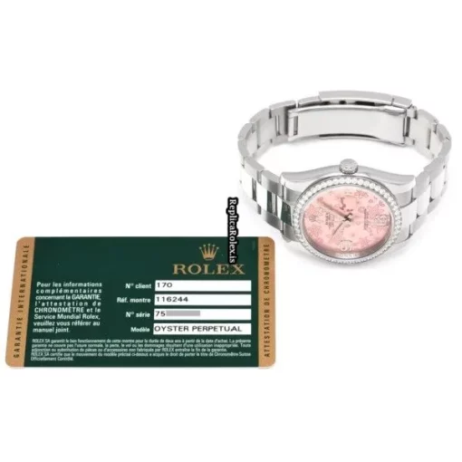 Great Copies Rolex Datejust 116244 Automatic Movement 36mm Steel Case Watch - Image 5