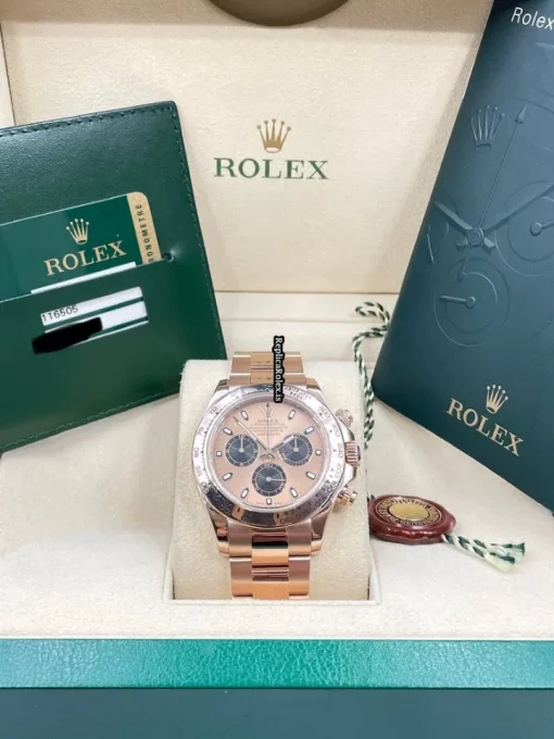 Fabulous Replica Rolex Daytona 116505 Caliber 4130 Automatic Movement 40mm Rose Gold Case Mens/unisex Watch - Image 13