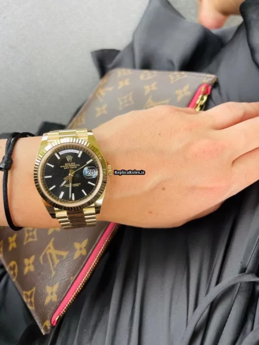 Recommend Fake Rolex Day-date 40 228238 Caliber 3255 Automatic Movement 40mm Yellow Gold Case Mens/unisex Watch - Image 7