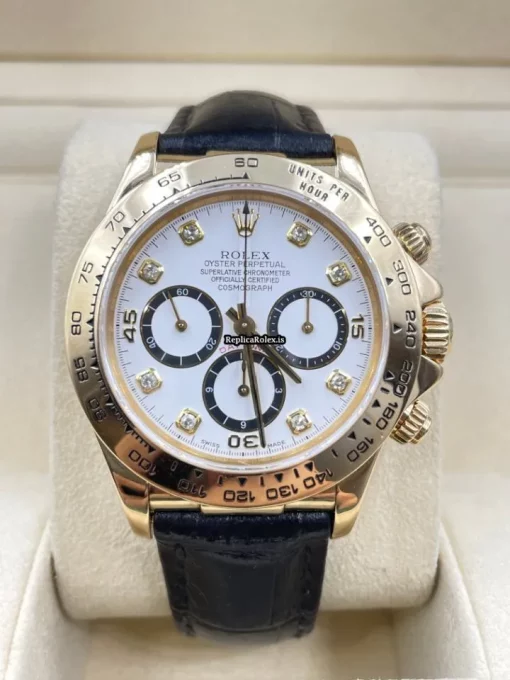 Attractive Replica Rolex Daytona 16518 Caliber 4030 Automatic Movement 40mm Yellow Gold Case Mens/unisex Watch - Image 2
