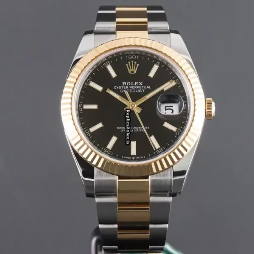 Unique Replica Rolex Datejust 126333 Caliber 3235 Automatic Movement 41mm Gold/steel Case Mens/unisex Watch - Image 2