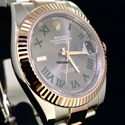Fantastic Replica Rolex Datejust II 126331 Caliber 3235 Automatic Movement 41mm Gold/steel Case Mens/unisex Watch - Image 4