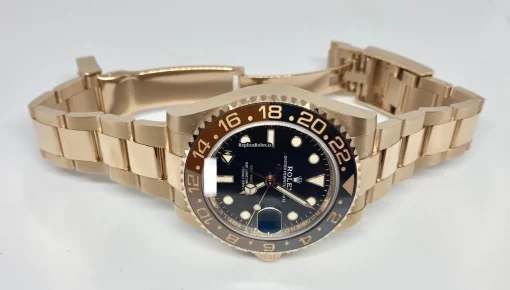 High Quality Fake Rolex Gmt-master II 126715chnr Caliber 3285 Automatic Movement 40mm Rose Gold Case Mens/unisex Watch