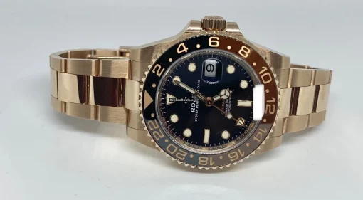 High Quality Fake Rolex Gmt-master II 126715chnr Caliber 3285 Automatic Movement 40mm Rose Gold Case Mens/unisex Watch - Image 2