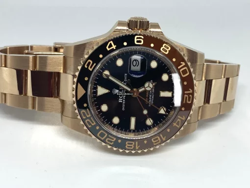 High Quality Fake Rolex Gmt-master II 126715chnr Caliber 3285 Automatic Movement 40mm Rose Gold Case Mens/unisex Watch - Image 5