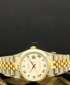 Swiss Fake Rolex Datejust 16233 Caliber 3135 Automatic Movement 36mm Steel Case Mens/unisex Watch