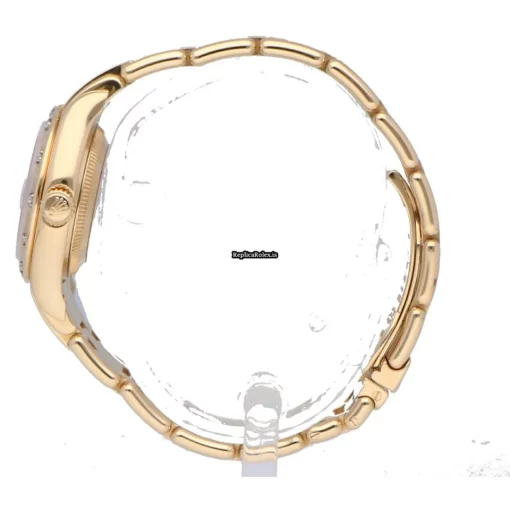 Nice Clone Rolex Lady-datejust Pearlmaster 80318 Automatic Movement 29mm Yellow Gold Case Womens Watch - Image 3