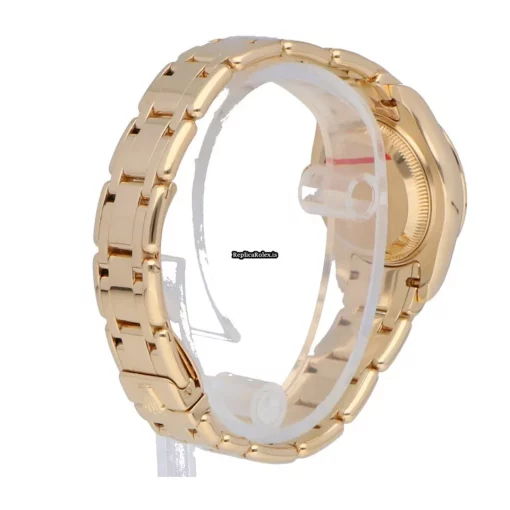 Nice Clone Rolex Lady-datejust Pearlmaster 80318 Automatic Movement 29mm Yellow Gold Case Womens Watch - Image 6